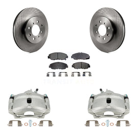 Front Disc Brake Rotors Ceramic Pad Kit With Calipers For Honda Civic Insight Acura EL