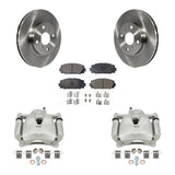 Front Disc Brake Caliper Rotors And Ceramic Pads Kit For Toyota Yaris KC8-100569T