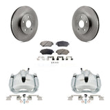 Front Disc Brake Caliper Rotor And Ceramic Pad Kit For Toyota Sienna Camry Solara Avalon KC8-100576T