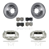 Front Disc Brake Caliper Rotors And Ceramic Pads Kit For Toyota Tundra Sequoia KC8-100586T