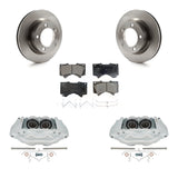 Front Brake Rotors & Ceramic Pad Kit With Calipers For Lexus LX570 Toyota Land Cruiser