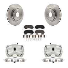 Charger l'image dans la galerie, Front Brake Rotors Ceramic Pad Kit With Calipers For Nissan Rogue With 3rd Row Seating