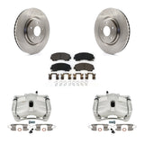 Front Brake Rotors Ceramic Pad Kit With Calipers For Nissan Rogue With 3rd Row Seating