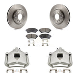 Front Disc Brake Caliper Rotors And Ceramic Pads Kit For 2003 Cadillac Seville KC8-100610T