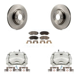 Front Disc Brake Rotors And Ceramic Pads Kit With Calipers For Nissan Altima