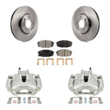 Front Disc Brake Caliper Rotors And Ceramic Pads Kit For Kia Forte5 2.0L