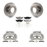 Front Disc Brake Caliper Rotors And Ceramic Pads Kit For Ford E-550 Super Duty Econoline KC8-100647T