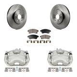 Front Disc Brake Rotor & Ceramic Pad Kit With Calipers For Buick Encore Chevrolet Trax