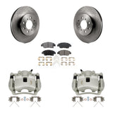 Front Disc Brake Caliper Rotors And Ceramic Pads Kit For 2007-2008 Honda Fit KC8-100679T