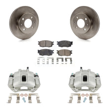 Charger l'image dans la galerie, Front Disc Brake Rotor Ceramic Pad Kit With Calipers For 2006 Hyundai Accent Hatchback