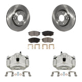 Front Disc Brake Caliper Rotors And Ceramic Pads Kit For Hyundai Tucson Kia Sportage FWD KC8-100698T