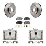 Front Disc Brake Caliper Rotors Ceramic Pad Kit For 2016 Kia Sportage 2.4L From 12 10 15 KC8-100701T