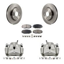Charger l'image dans la galerie, Front Brake Rotor Ceramic Pad Kit With Calipers For Toyota RAV4 Scion xB Prius V Lexus
