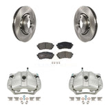 Front Disc Brake Caliper Rotor Ceramic Pad Kit For 2019-2021 Mazda 6 Naturally Aspirated KC8-100712T