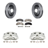 Front Disc Brake Rotor Ceramic Pad Kit With Calipers For Ford F-150 Expedition Lincoln