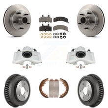 Load image into Gallery viewer, Front Rear Brake Caliper Rotor Drum Ceramic Pad Kit (8Pc) For Dodge Ram 1500 RWD