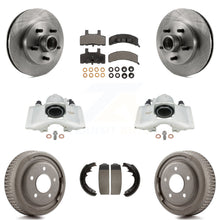Charger l'image dans la galerie, Front Rear Brake Caliper Rotors Drums Ceramic Pads Kit (8Pc) For GMC Yukon C1500
