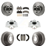 Front Rear Brake Caliper Rotor Drum Ceramic Pad Kit (8Pc) For C1500 Suburban GMC