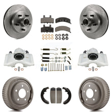 Charger l'image dans la galerie, Front Rear Brake Caliper Rotors Drum Ceramic Pad Shoe Hardware Kit For GMC Yukon