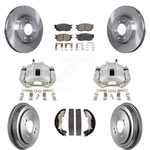 Load image into Gallery viewer, Front Rear Brake Caliper Rotor Drum Ceramic Pad Kit (8Pc) For Hyundai Accent Kia