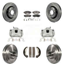 Charger l'image dans la galerie, Kit de plaquettes de frein en céramique, Rotors d'étrier de frein avant et arrière (8 pièces) pour Chevrolet Aveo G3 