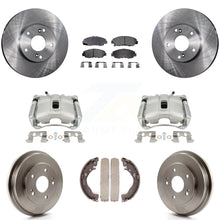 Charger l'image dans la galerie, Kit de plaquettes en céramique de tambour de Rotors d'étrier de frein à disque avant et arrière (8 pièces) pour Honda Civic 