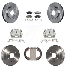 Load image into Gallery viewer, Front Rear Disc Brake Caliper Rotor Drum Ceramic Pad Kit (8Pc) For Nissan Sentra