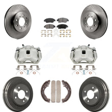 Load image into Gallery viewer, Front Rear Disc Brake Caliper Rotors Drums Ceramic Pads Kit (8Pc) For Honda Fit