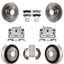 Load image into Gallery viewer, Front Rear Brake Caliper Rotor Drum Ceramic Pad Kit (8Pc) For Chevrolet 1500 GMC