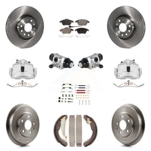 Charger l'image dans la galerie, Front Rear Brake Caliper Rotor Drum Ceramic Pad Shoe Cylinder &amp; Hardware Kit For