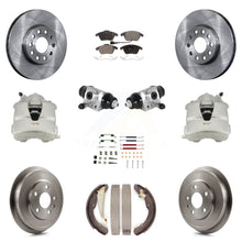 Load image into Gallery viewer, Front Rear Brake Caliper Rotor Drum Ceramic Pad Shoe Cylinder &amp; Hardware Kit For