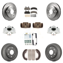 Charger l'image dans la galerie, Front Rear Brake Caliper Rotor Drum Ceramic Pad Shoe Cylinder &amp; Hardware Kit For