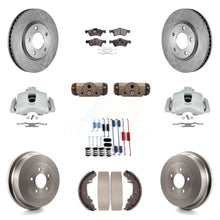 Charger l'image dans la galerie, Front Rear Brake Caliper Rotor Drum Ceramic Pad Shoe Cylinder Hardware Kit For &amp;