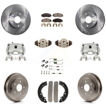 Charger l'image dans la galerie, Front Rear Brake Caliper Rotor Drum Ceramic Pad Shoe Cylinder &amp; Hardware Kit For