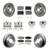 Front Rear Disc Brake Caliper Rotors And Ceramic Pads Kit (10Pc) For Lexus IS250 KC8-100956T