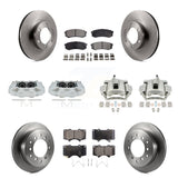 Front Rear Brake Caliper Rotors Ceramic Pad Kit (10Pc) For 2003-2009 Lexus GX470