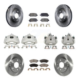 Front Rear Brake Caliper Rotor And Ceramic Pad Kit (10Pc) For Pontiac Grand Prix