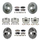 Front Rear Disc Brake Caliper Rotor & Ceramic Pad Kit (10Pc) For Chevrolet Cruze