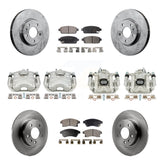 Front Rear Brake Caliper Rotor & Ceramic Pad Kit (10Pc) For Chevrolet Cruze Volt