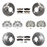 Front Rear Disc Brake Caliper Rotors Ceramic Pad Kit (10Pc) For Dodge Ram 3500 2500 1500 KC8-100983T