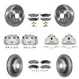 Front Rear Brake Caliper Rotor & Ceramic Pad Kit (10Pc) For Chrysler Aspen Dodge Durango KC8-100984T