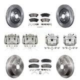 Front Rear Disc Brake Caliper Rotors And Ceramic Pads Kit (10Pc) For Lexus RX350 RX450h KC8-100986T