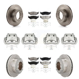 Front Rear Brake Caliper Rotors & Ceramic Pad Kit (10Pc) For Ford F-450 Super Duty F-550 KC8-100997T