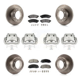 Front Rear Disc Brake Caliper Rotor And Ceramic Pad Kit (10Pc) For Ford F-450 Super Duty KC8-101006T