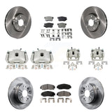 Kit de rotors d'étrier de frein à disque avant et arrière et plaquettes en céramique (10 pièces) pour Acura TL 