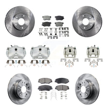 Load image into Gallery viewer, Front Rear Brake Caliper Rotors &amp; Ceramic Pad Kit (10Pc) For 03-11 Honda Element