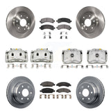 Front Rear Brake Caliper Rotor And Ceramic Pad Kit (10Pc) For Chevrolet Express 1500 GMC KC8-101017T