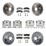 Front Rear Brake Caliper Rotor & Ceramic Pad Kit (10Pc) For Chevrolet Avalanche 1500 GMC KC8-101018T