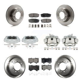 Front Rear Brake Caliper Rotor And Ceramic Pad Kit (10Pc) For Lexus LX570 Toyota
