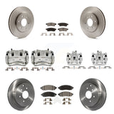 Front Rear Brake Caliper Rotor Ceramic Pad Kit (10Pc) For Nissan Frontier Suzuki Equator KC8-101054T